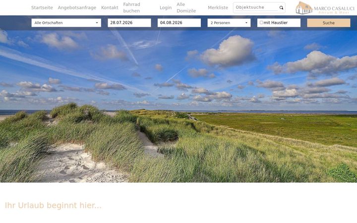 Skjermbilde av amrum-casaluci.de