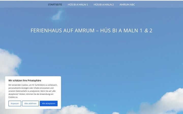 Screenshot of amrum-hausandermuehle.de