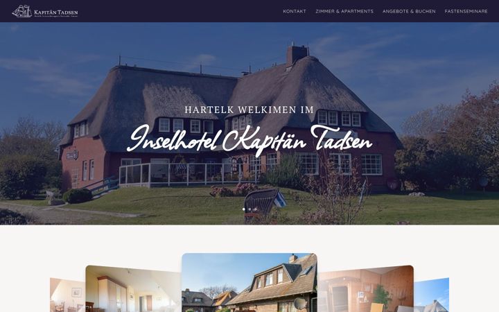 Screenshot of amrum-inselhotel.de