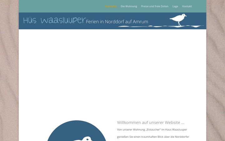 Screenshot of amrum-waasluuper.de