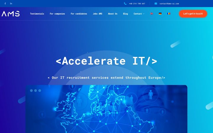 Screenshot of ams-ai.com