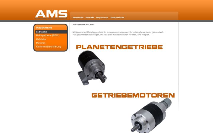 Screenshot of ams-antriebstechnik.de