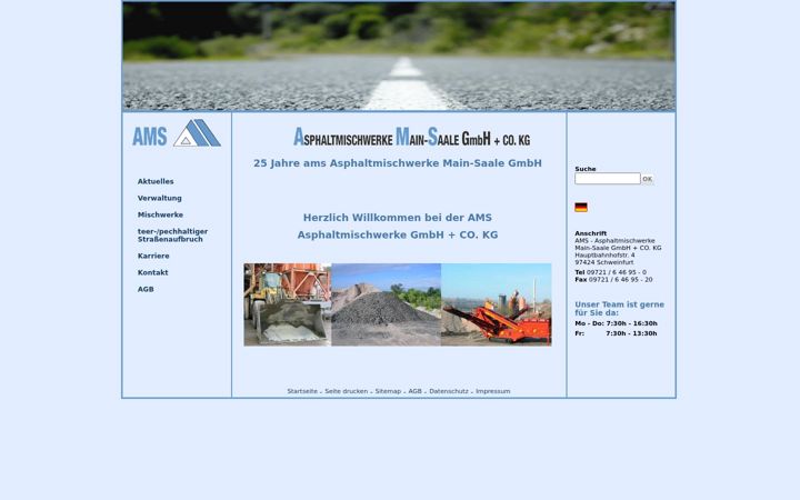 Screenshot of ams-asphalt.de