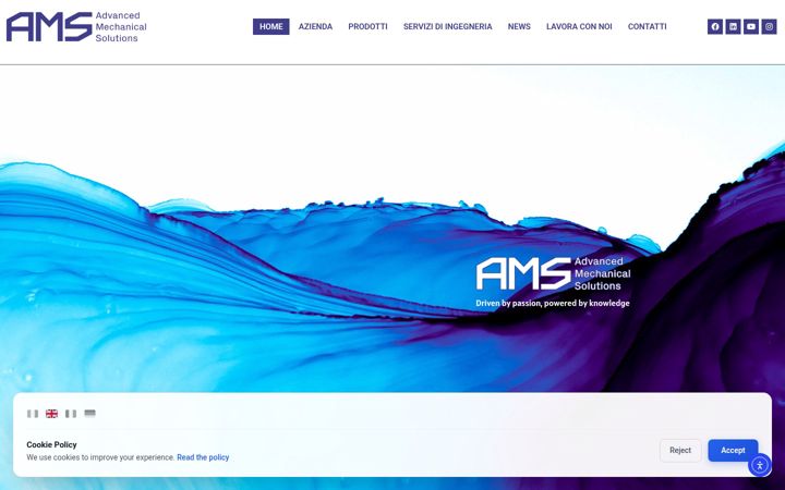 Screenshot of ams-composites.it
