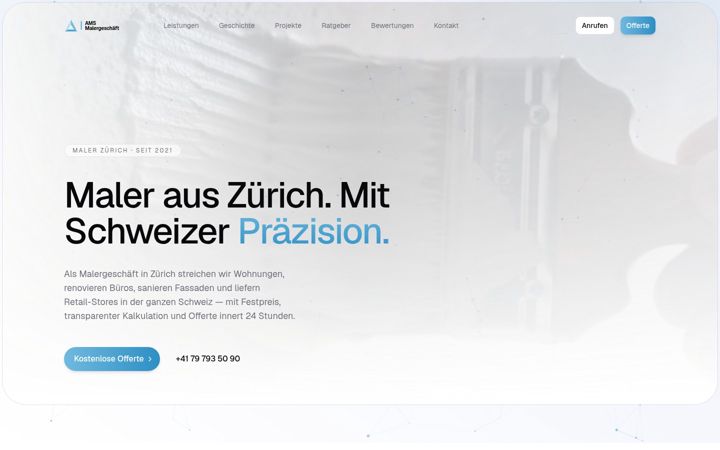 Ekrano kopija ams-malergeschaeft.ch