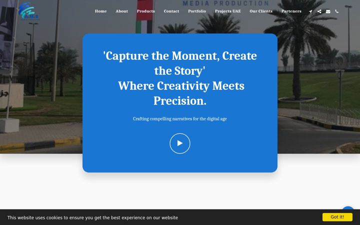 Screenshot of ams-media.ae