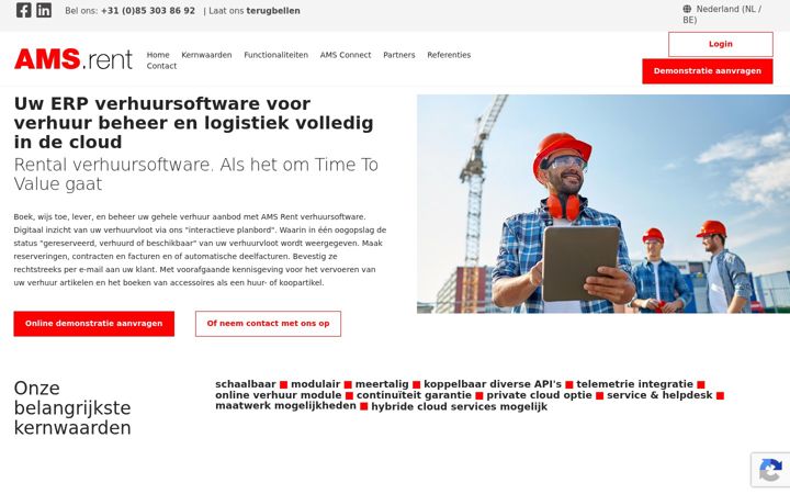 Screenshot di ams.rent