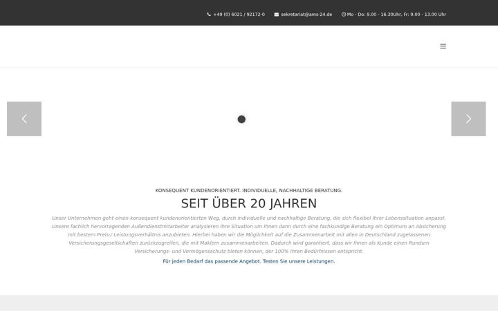 Ekraanipilt saidist ams24-finanz.de
