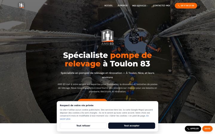 Screenshot of ams83.fr