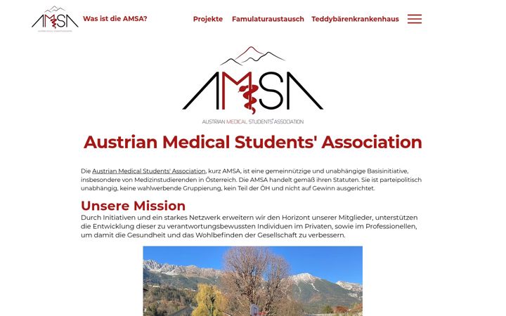 Screenshot of amsa.at