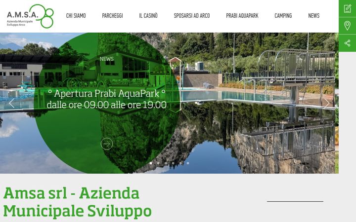 Screenshot of amsaarco.it