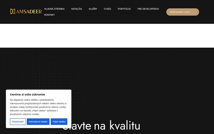 Snimka zaslona za amsadeer.sk