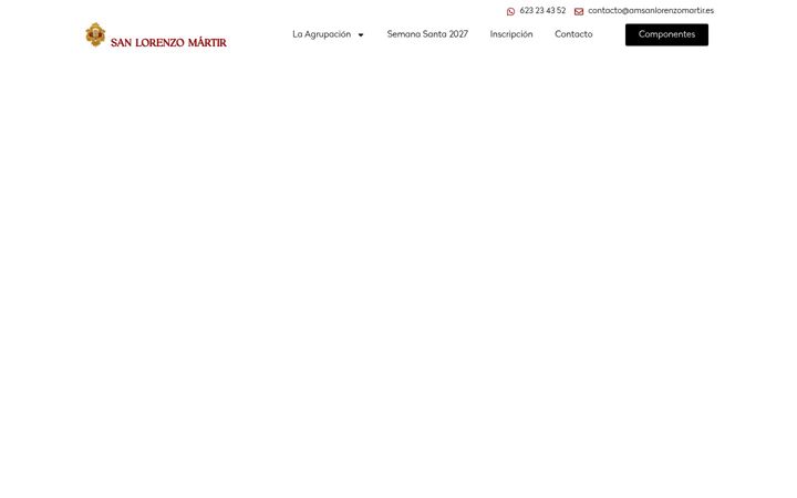 Screenshot of amsanlorenzomartir.es
