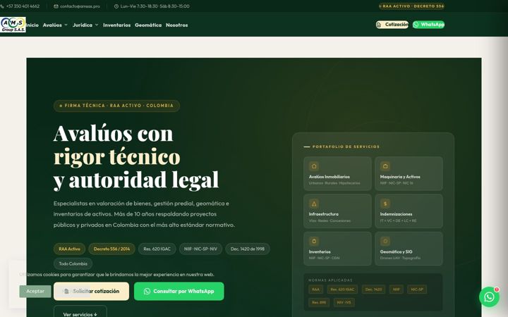 Screenshot of amsas.pro