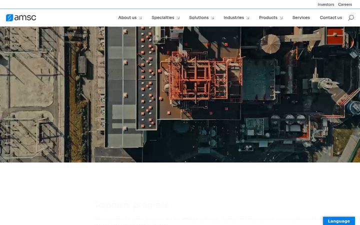 Screenshot of amsc.com