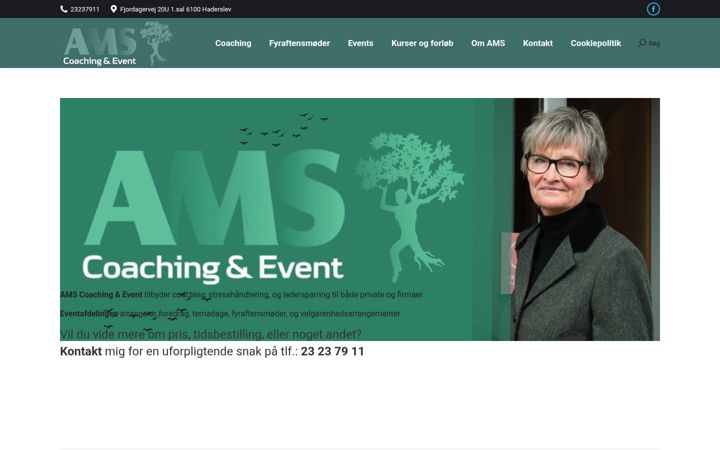 Screenshot of amscoaching.dk