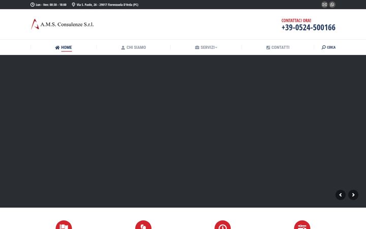 Screenshot of amsconsulenze.com