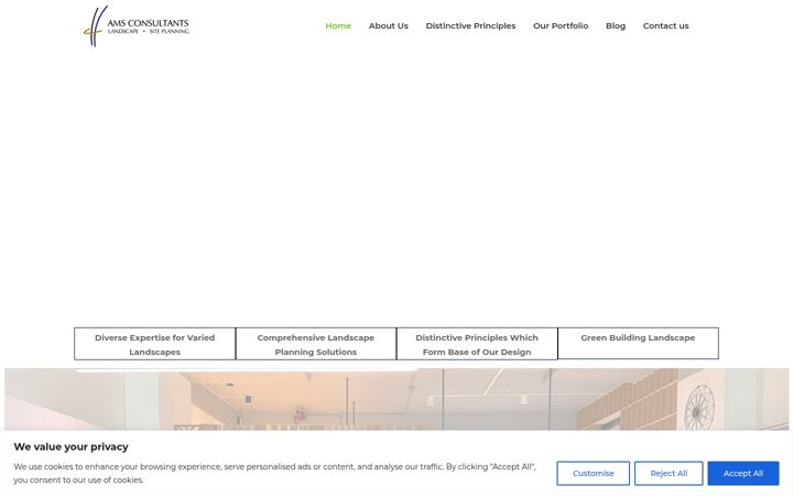 Screenshot of amsconsultants.co.in