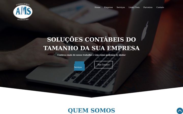 Captura de ecrã de amscontabil.com.br