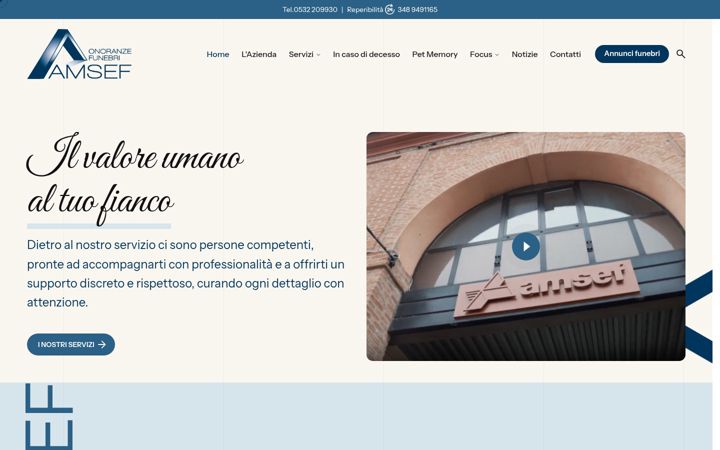 Screenshot of amsef.it