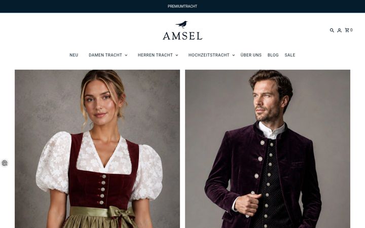 Screenshot of amsel-fashion.com