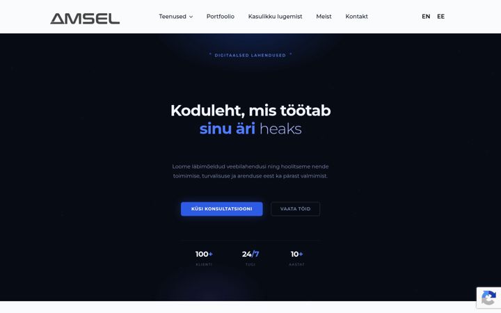 Screenshot of amsel.ee
