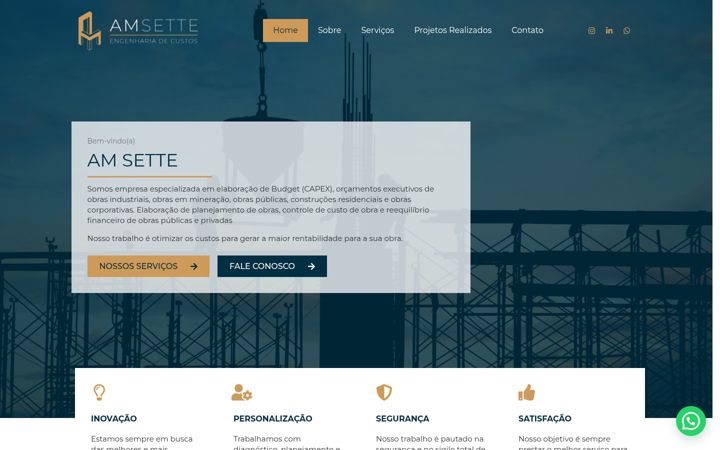 Captura de ecrã de amsette.com.br