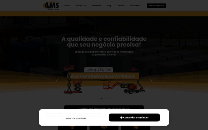 Screenshot του amsgeradores.com.br