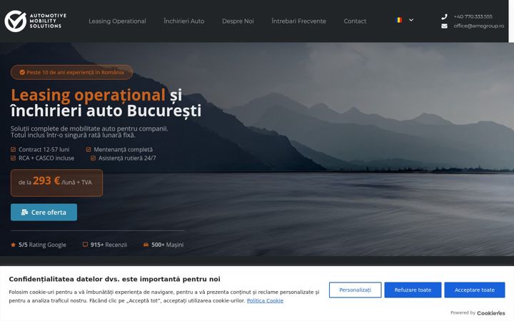 Screenshot ta' amsgroup.ro