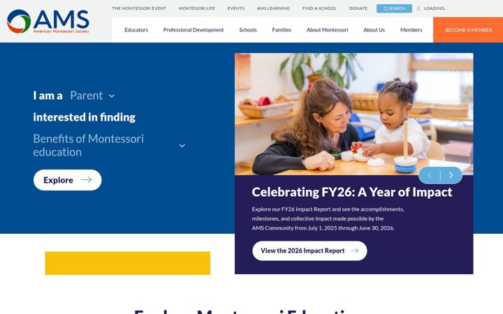 Screenshot of amshq.org