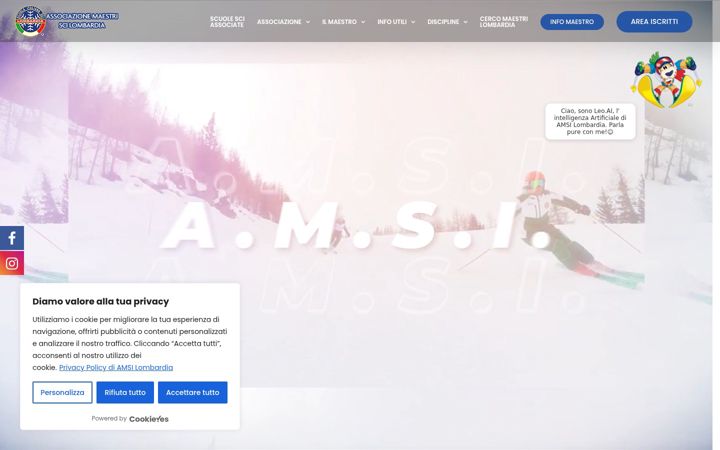 Screenshot of amsi-lombardia.com