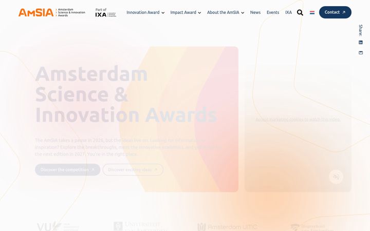 Screenshot of amsia.nl