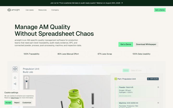 Screenshot of amsight.de