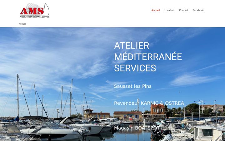 Screenshot of amsmarine.com
