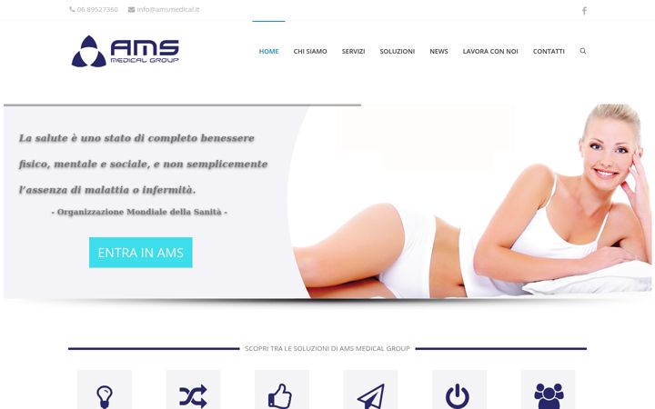 Screenshot von amsmedical.it