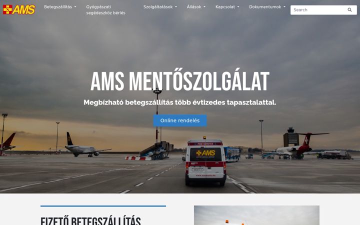 Screenshot of amsmento.hu