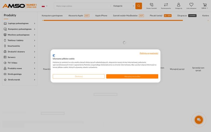 Screenshot of amso.pl