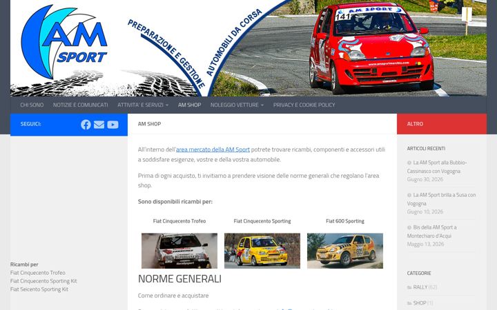 Screenshot of amsportmarchio.it