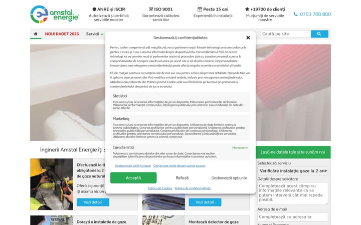 Screenshot of amstal.ro