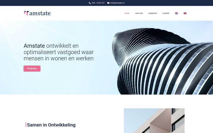 Ekrano kopija amstate.nl