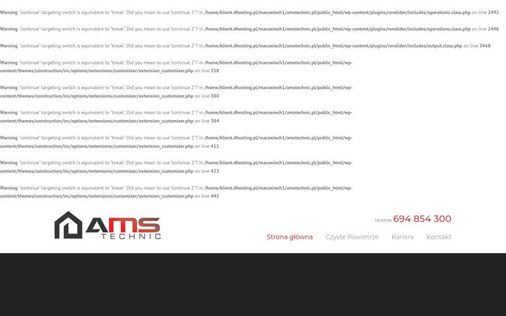 Screenshot of amstechnic.pl