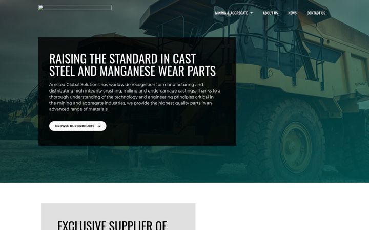 Screenshot of amstedglobal.com