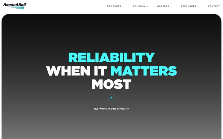 Screenshot of amstedrail.com