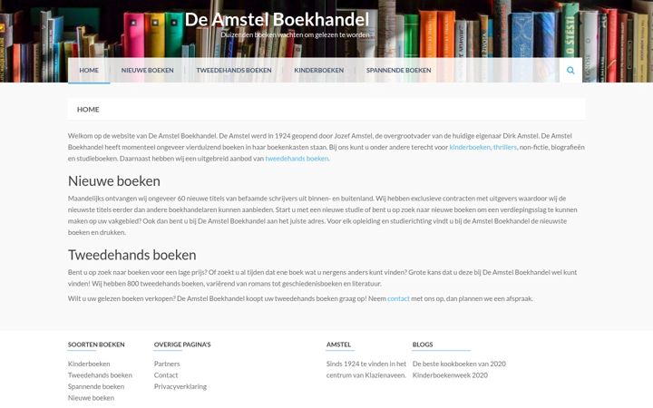 Screenshot of amstelboekhandel.nl