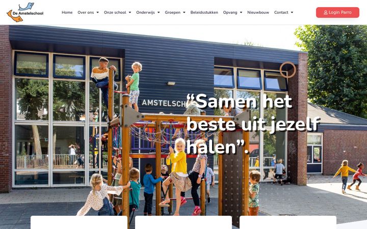 Zrzut ekranu amstelschool.nl