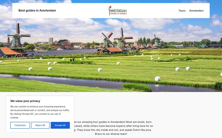Screenshot of amsterdam-cityguide.com