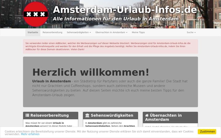 Screenshot of amsterdam-urlaub-infos.de