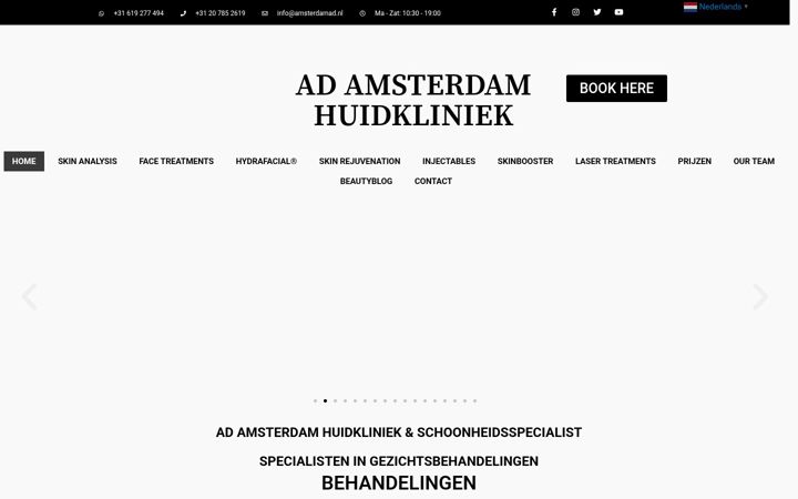 Zrzut ekranu amsterdamad.nl