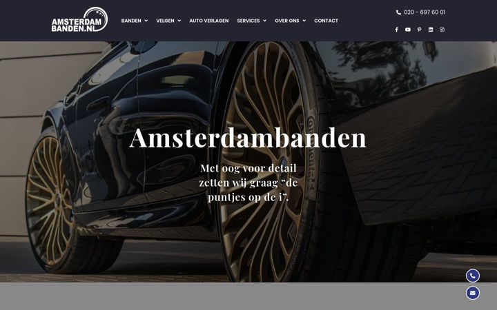 Zrzut ekranu amsterdambanden.nl