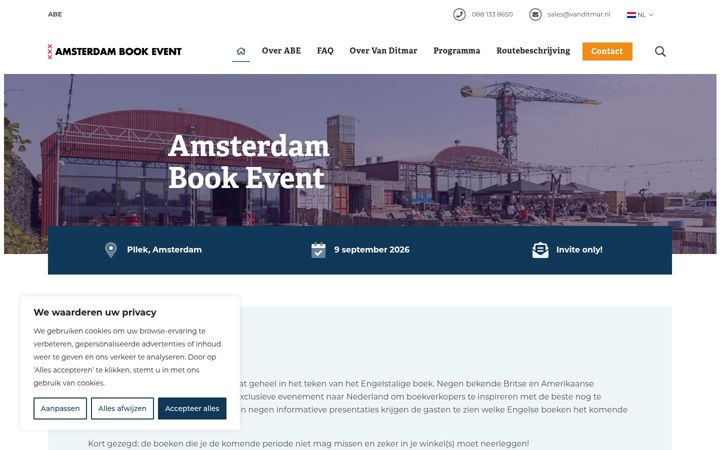 Zrzut ekranu amsterdambookevent.nl
